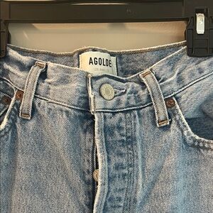 Agolde Light Blue Straight Leg Jeans